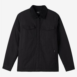 O'Neill Men's Black high pile Lined barn jacket